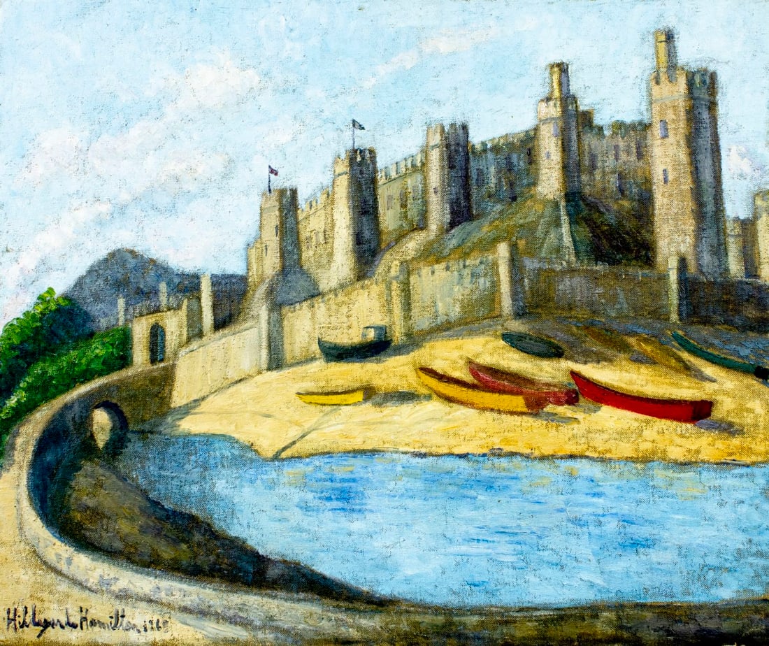 Hildegarde Hamilton (FL,VA,1898-1970) oil painting (1 of 14)