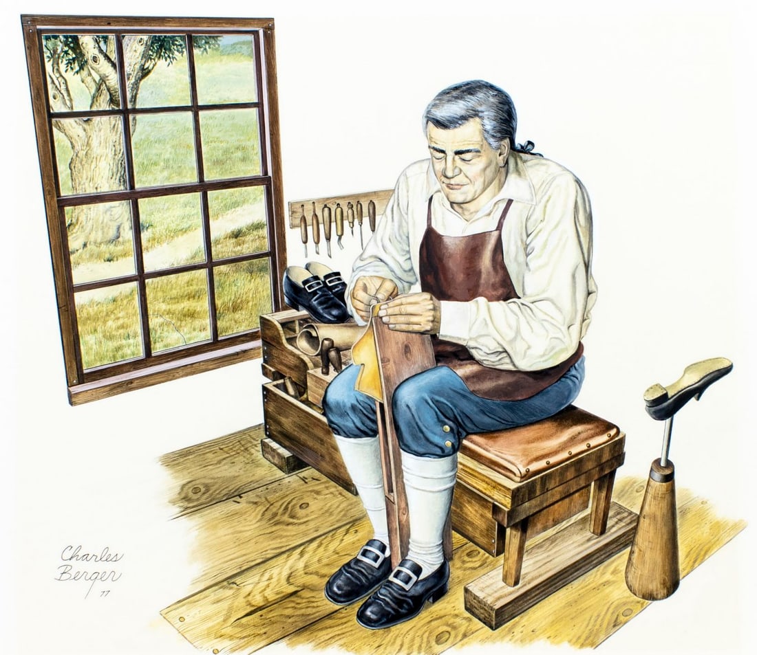 Charles Berger (NY,AZ,1922-2012) gouache painting (1 of 13)