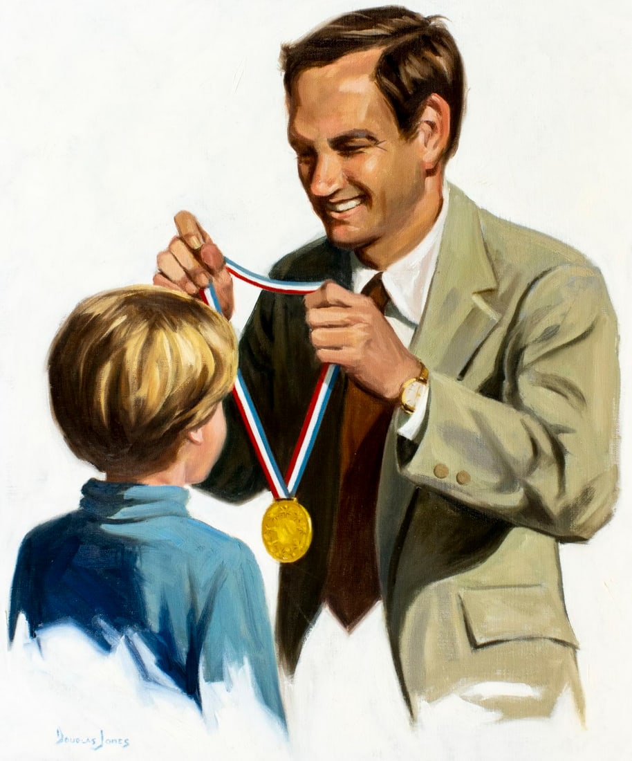 Douglas McKee Jones (CA,1929-2010) oil painting (1 of 13)