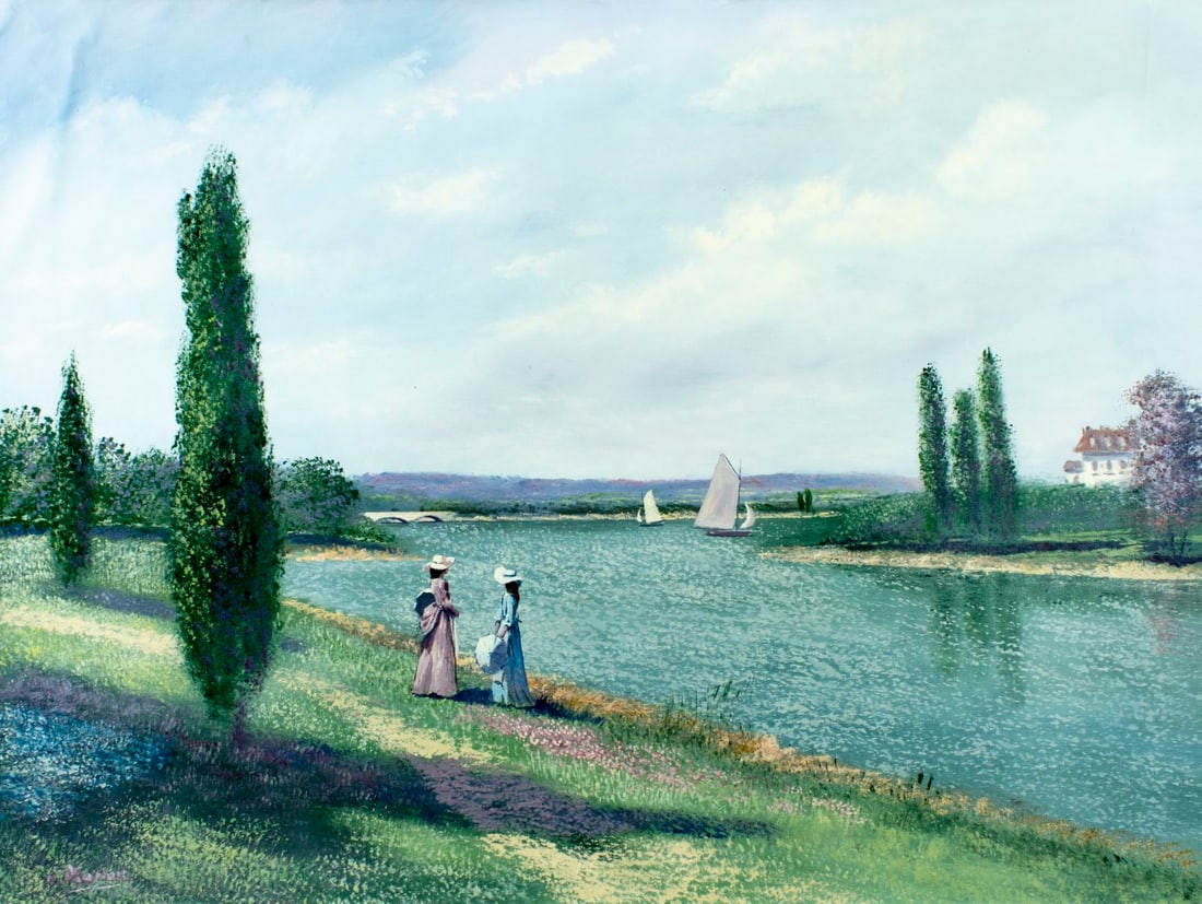 J Marion (Europe,20C) oil painting (1 of 13)