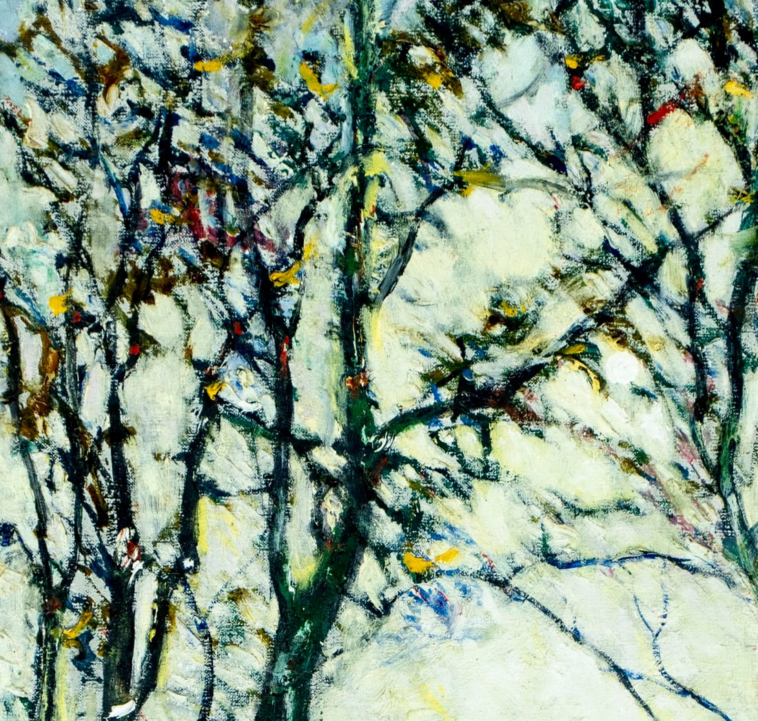 Antique early 20C American oil painting - 6