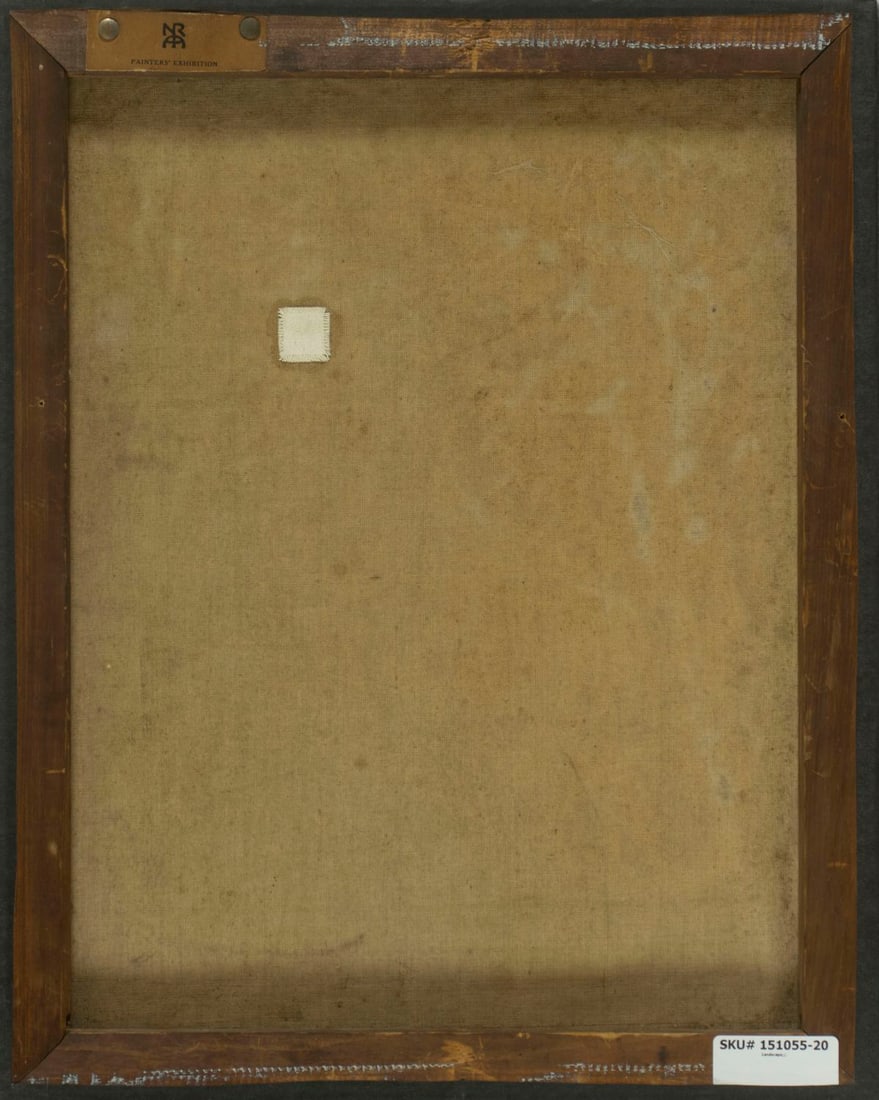 Antique early 20C American oil painting - 9