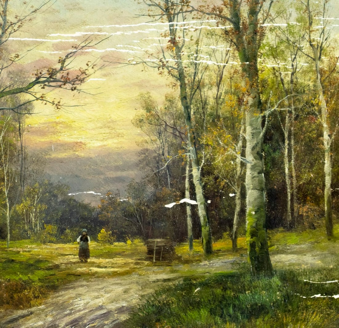 Karl Kaufmann (Germany,Austria,1843-1905) oil painting antique - 7