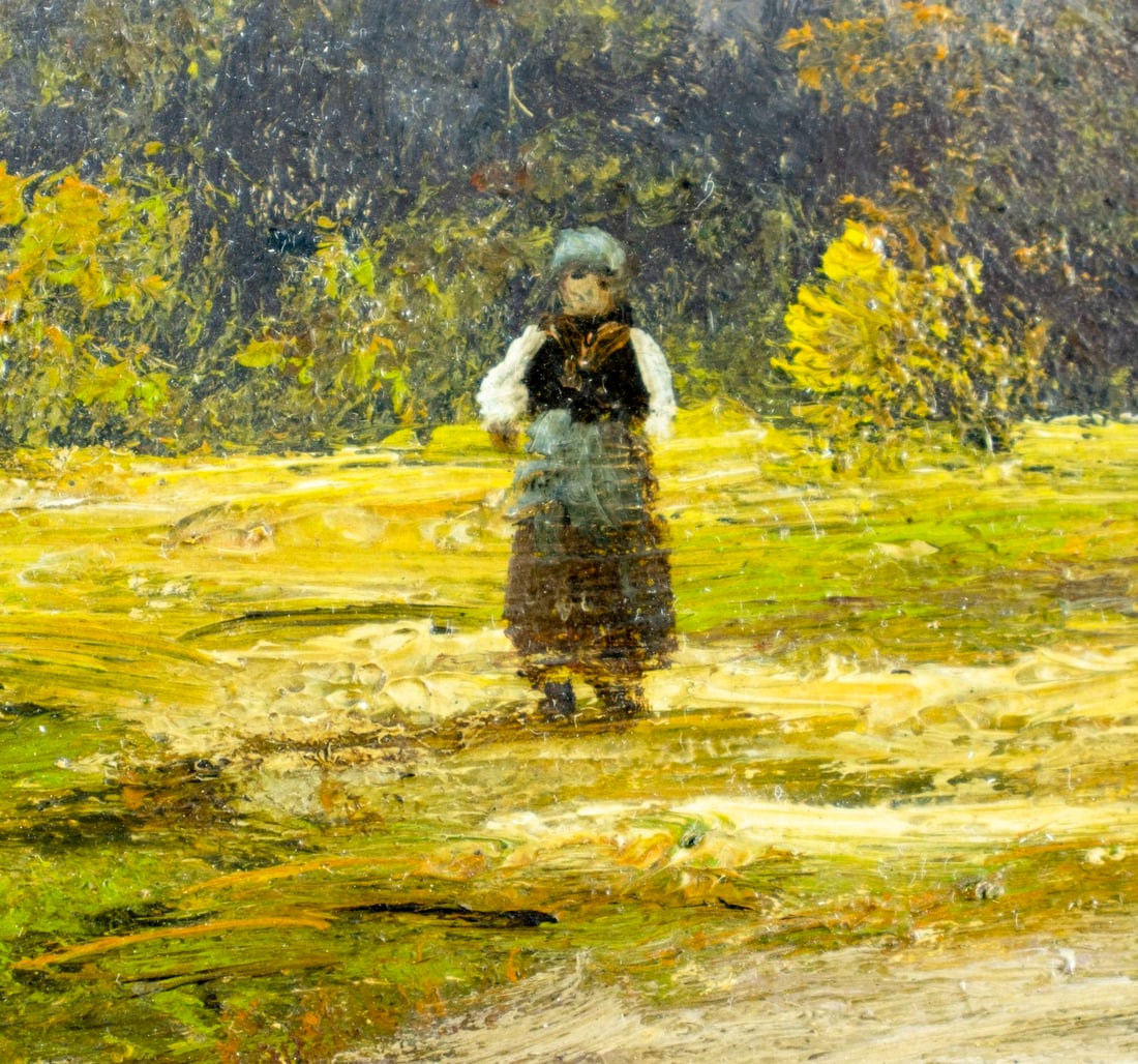 Karl Kaufmann (Germany,Austria,1843-1905) oil painting antique - 8