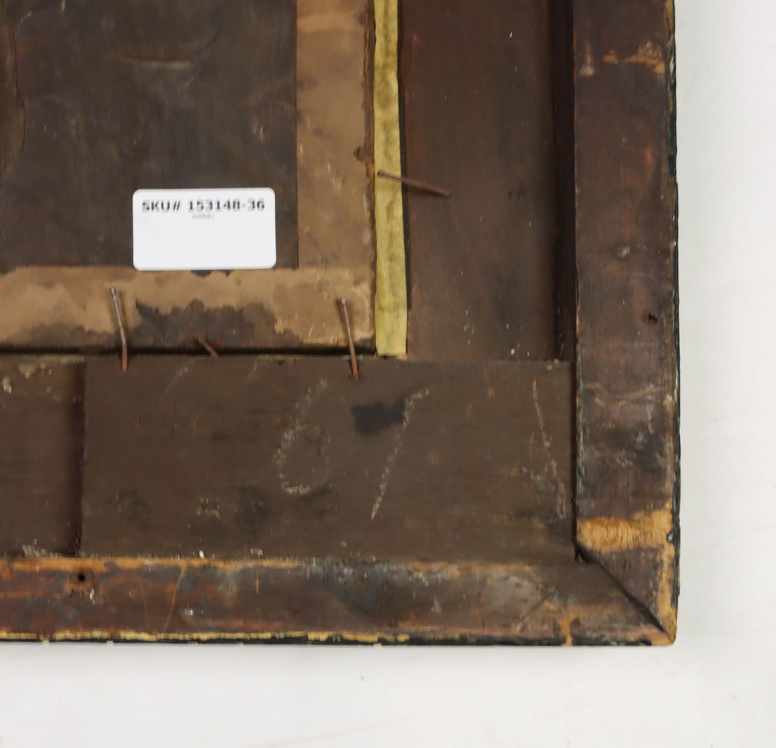 Antique 18/19C American oil painting - 11