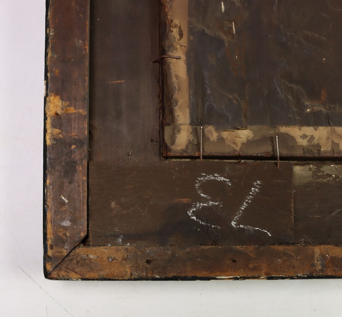 Antique 18/19C American oil painting - 12