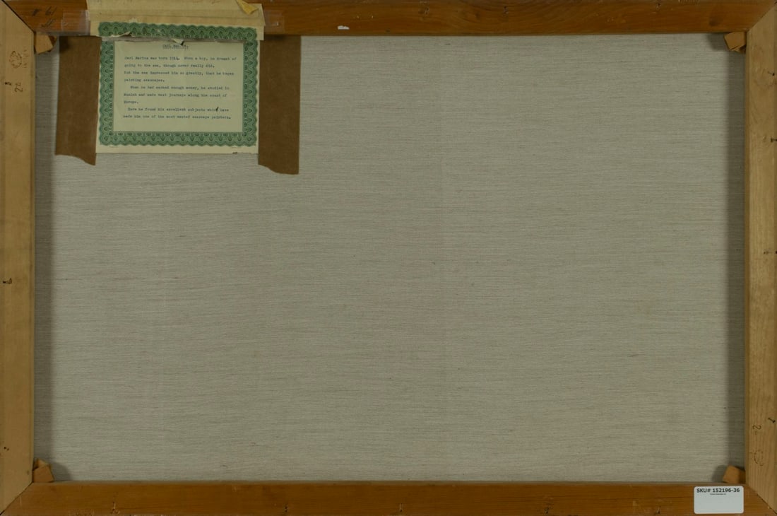 Carl Marius (German,1914-?) oil painting - 9