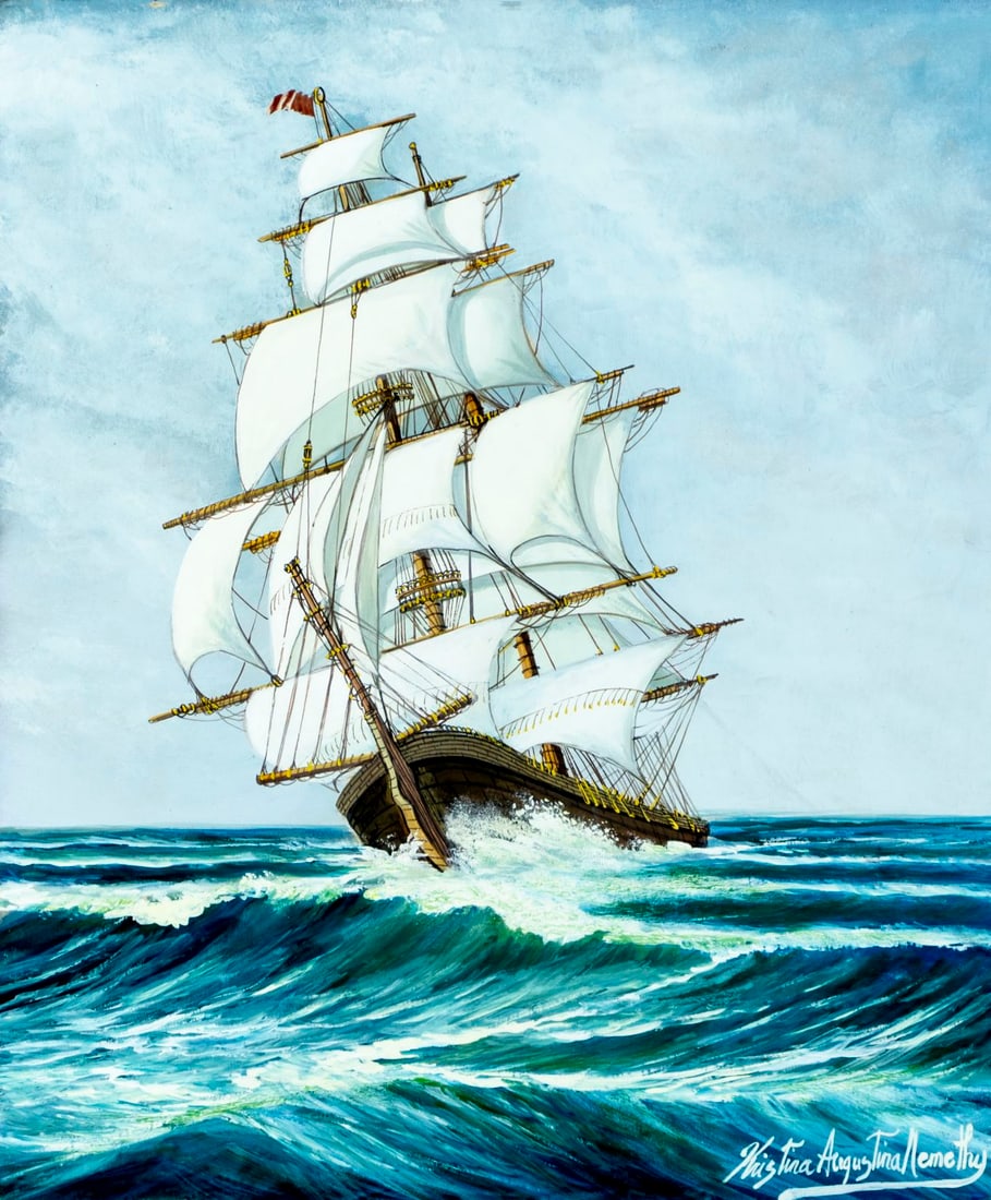 Kristina Nemethy (NY,b 1950) gouache painting (1 of 12)