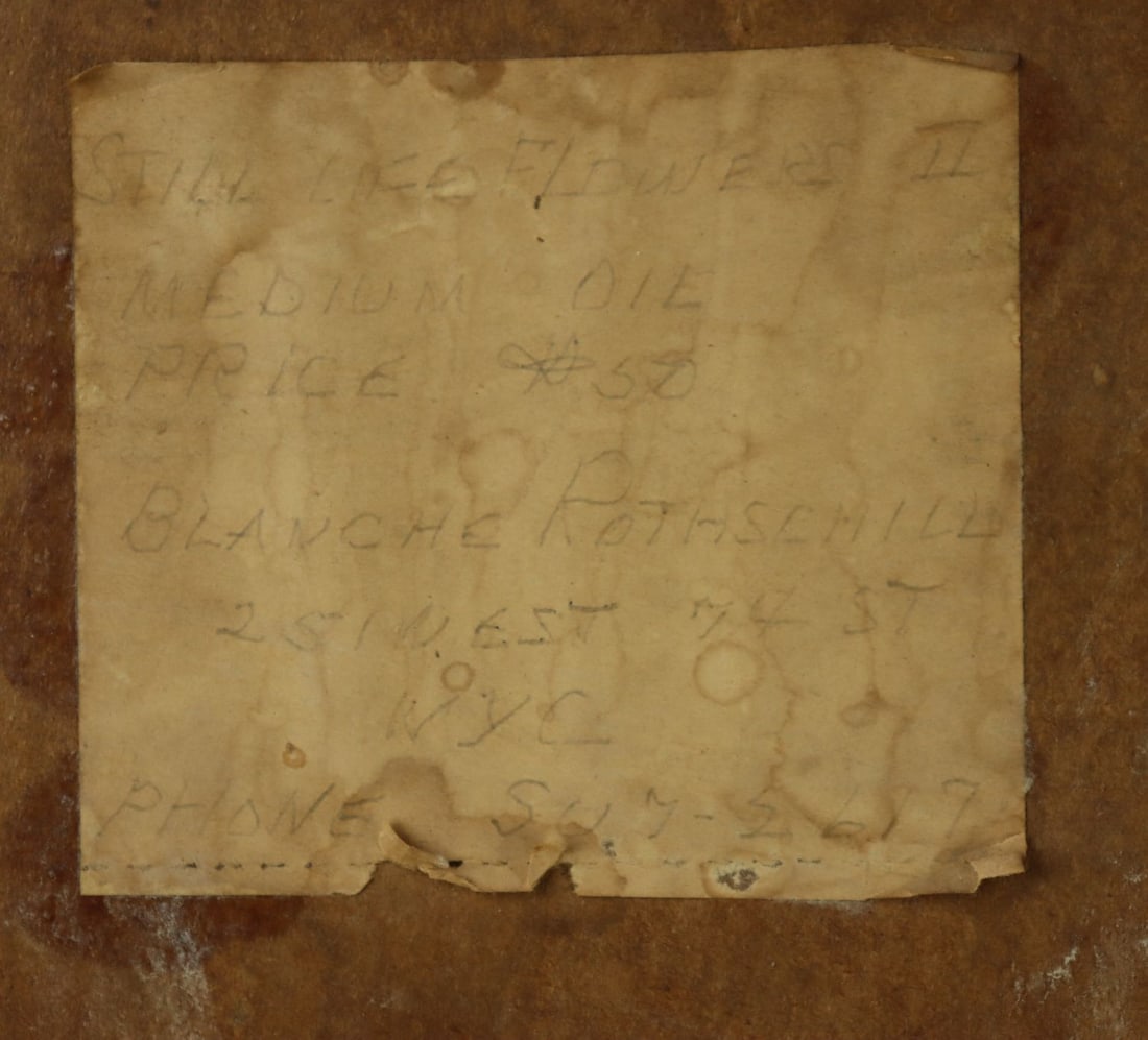 Blanche Rothschild (NY,1893-1988) oil painting - 4