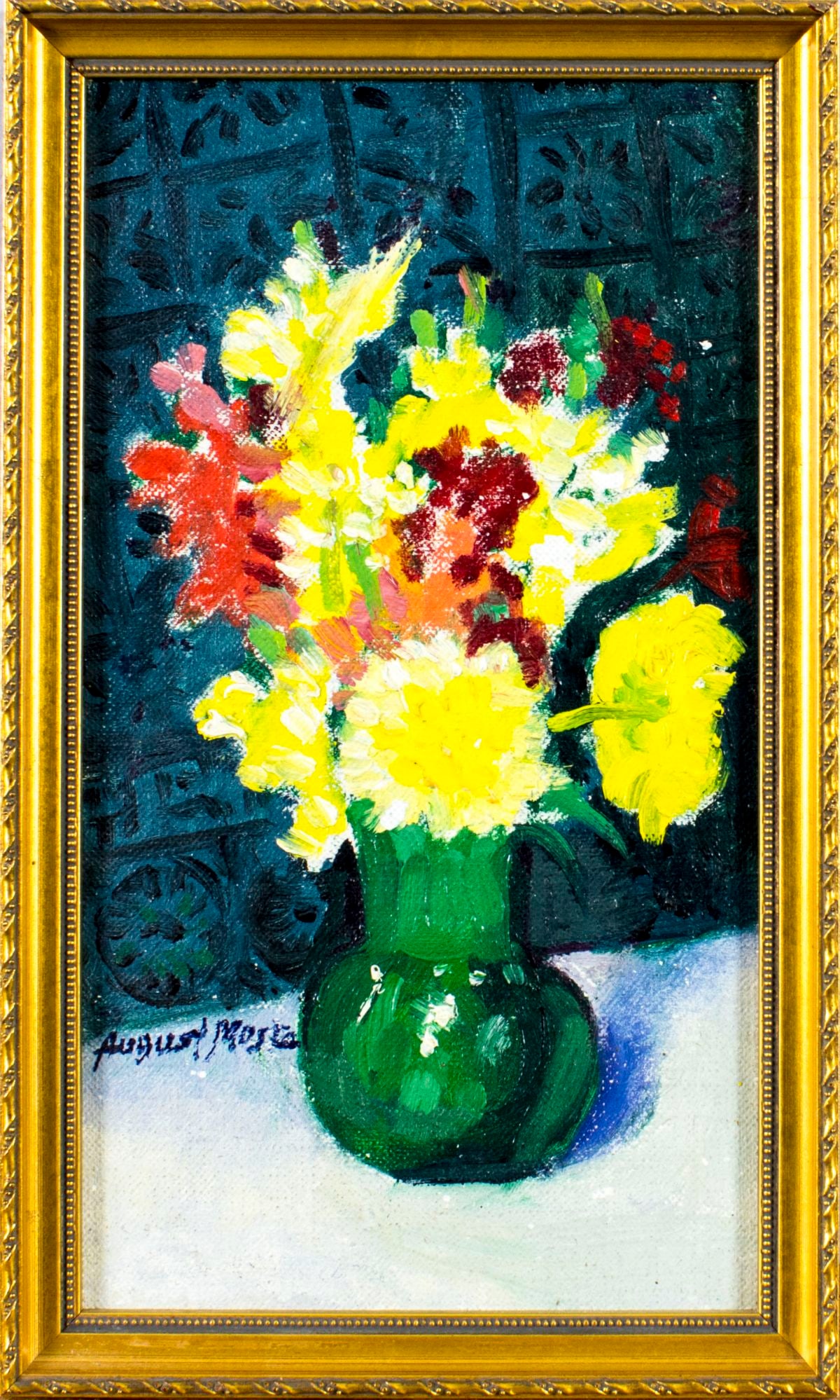 August Mosca (CT,NY,Italy,1909-2002) oil painting - 3