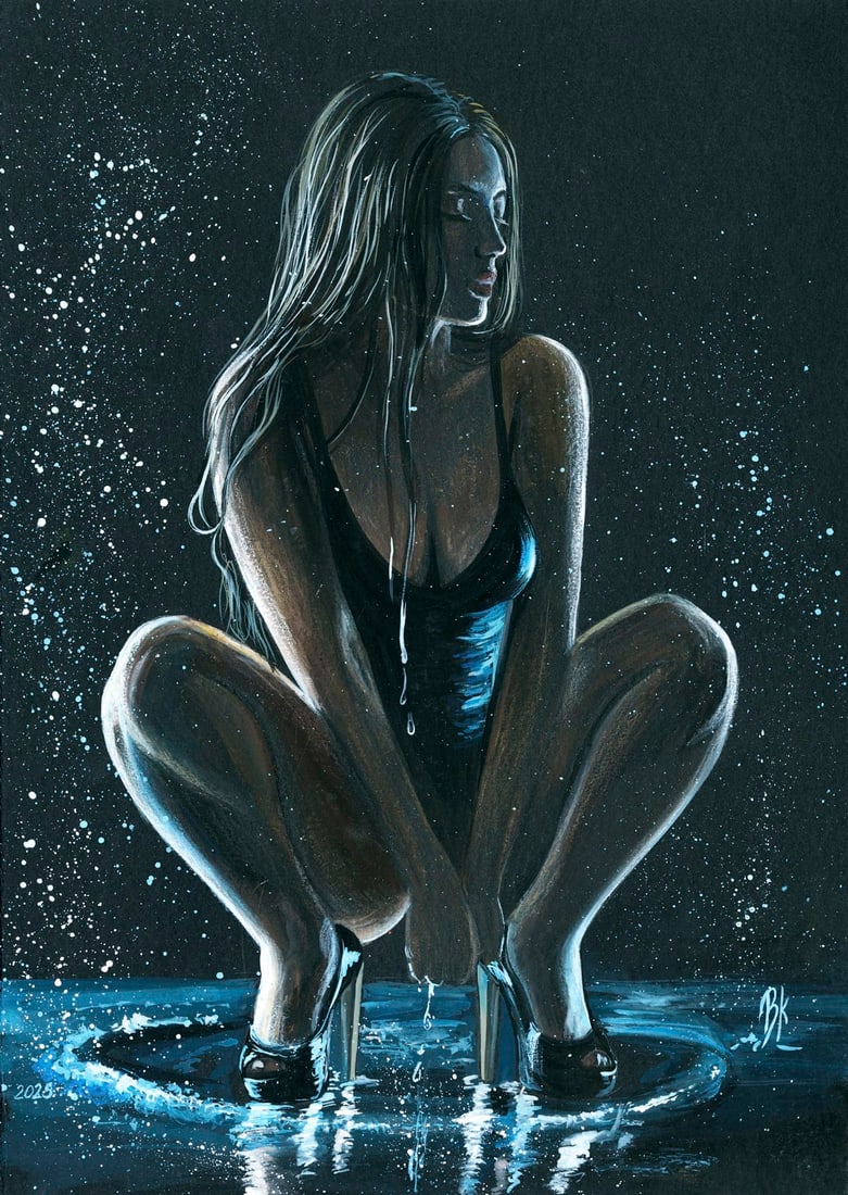 Kateryna Vitrenko (Ukraine,b 2003) acrylic painting (1 of 12)