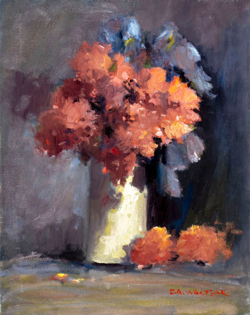 Robert Waltsak (NJ,b 1944) oil painting (1 of 12)