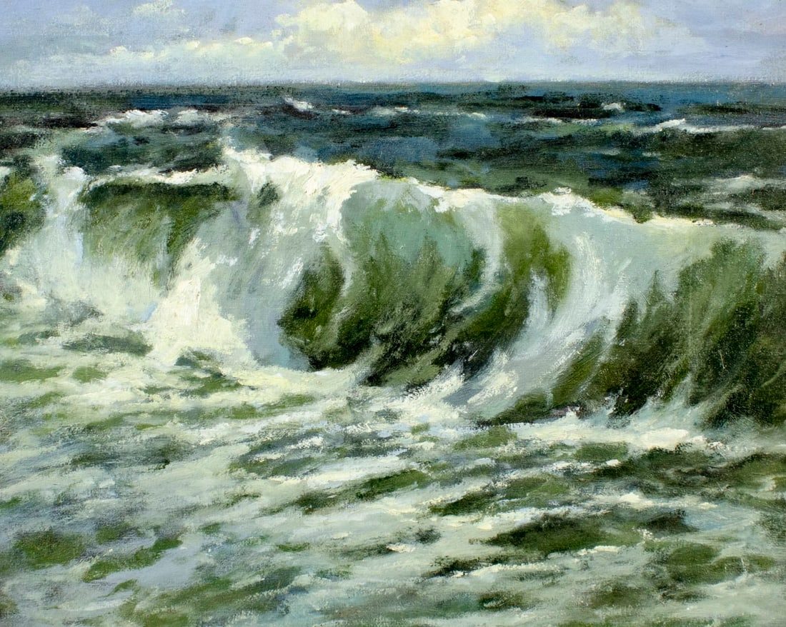 Robert Waltsak (NJ,b 1944) oil painting - 4