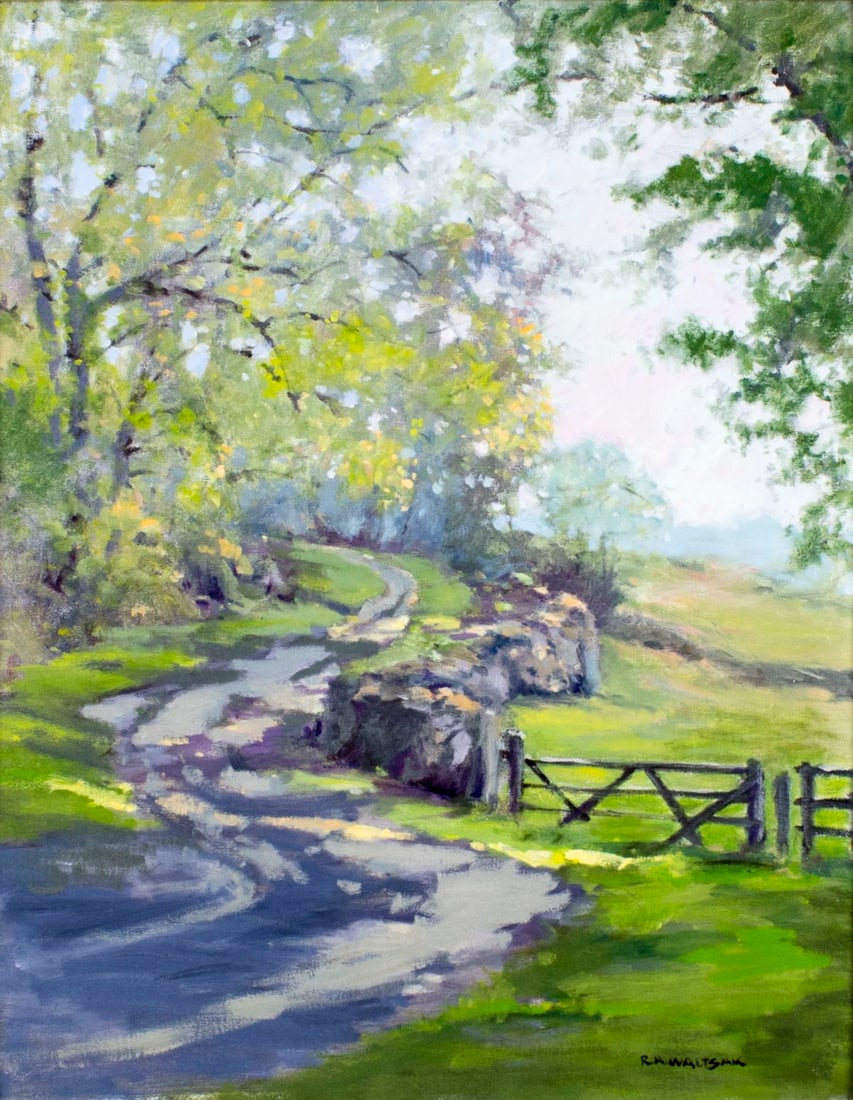 Robert Waltsak (NJ,b 1944) oil painting