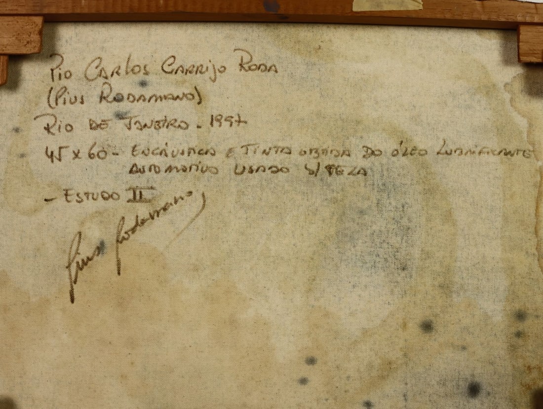 Pios Rodaman (FL,Brazil,b 1953) mixed media painting - 13