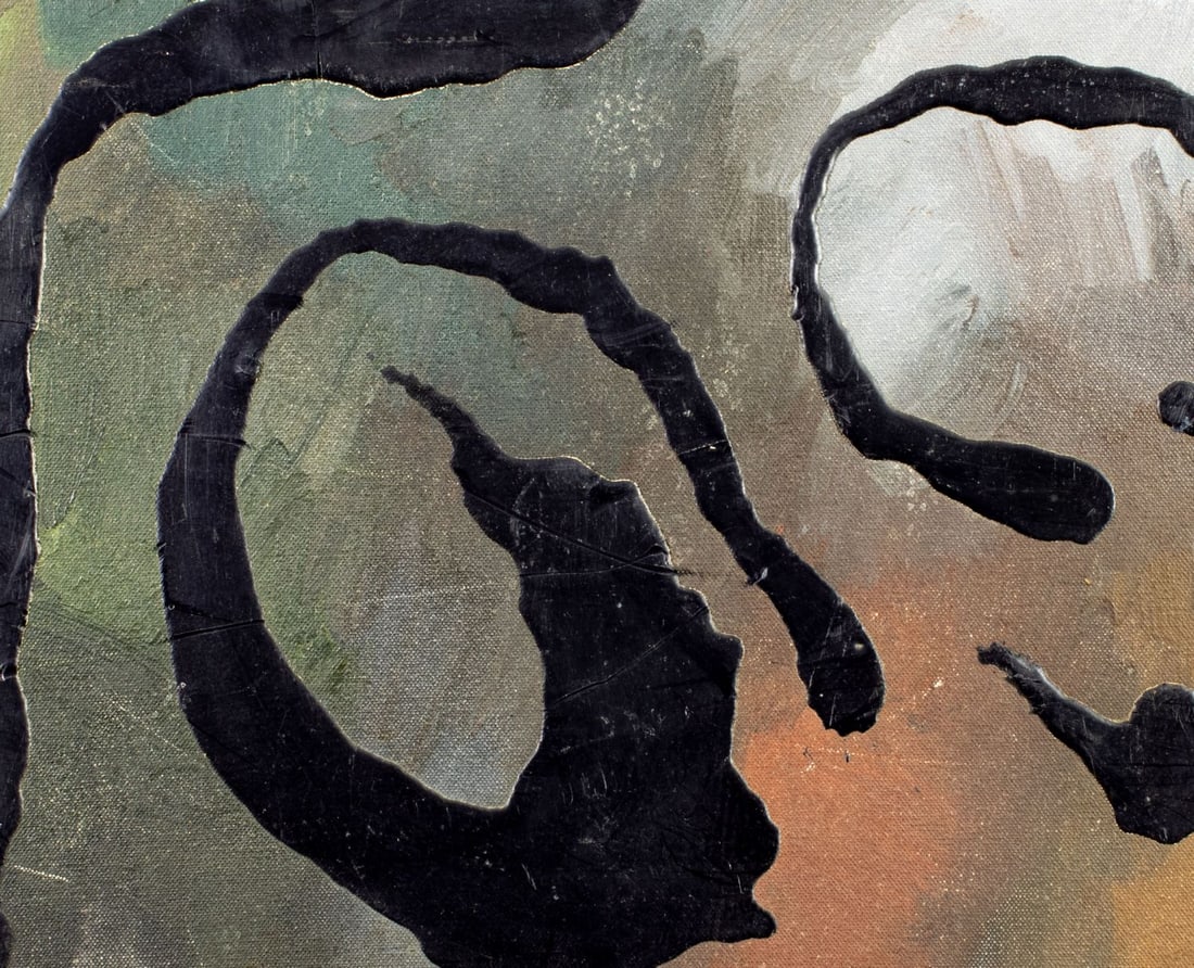 Pios Rodaman (FL,Brazil,b 1953) mixed media painting - 5