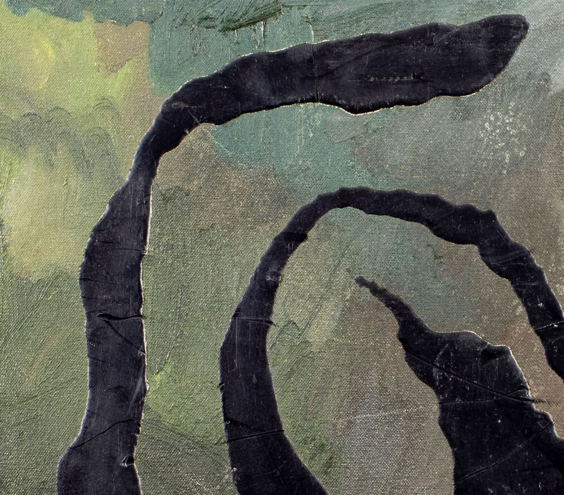 Pios Rodaman (FL,Brazil,b 1953) mixed media painting - 6