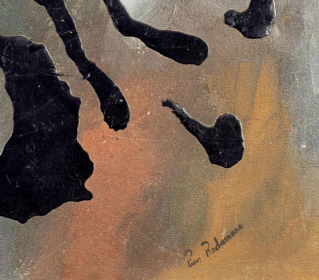 Pios Rodaman (FL,Brazil,b 1953) mixed media painting - 7