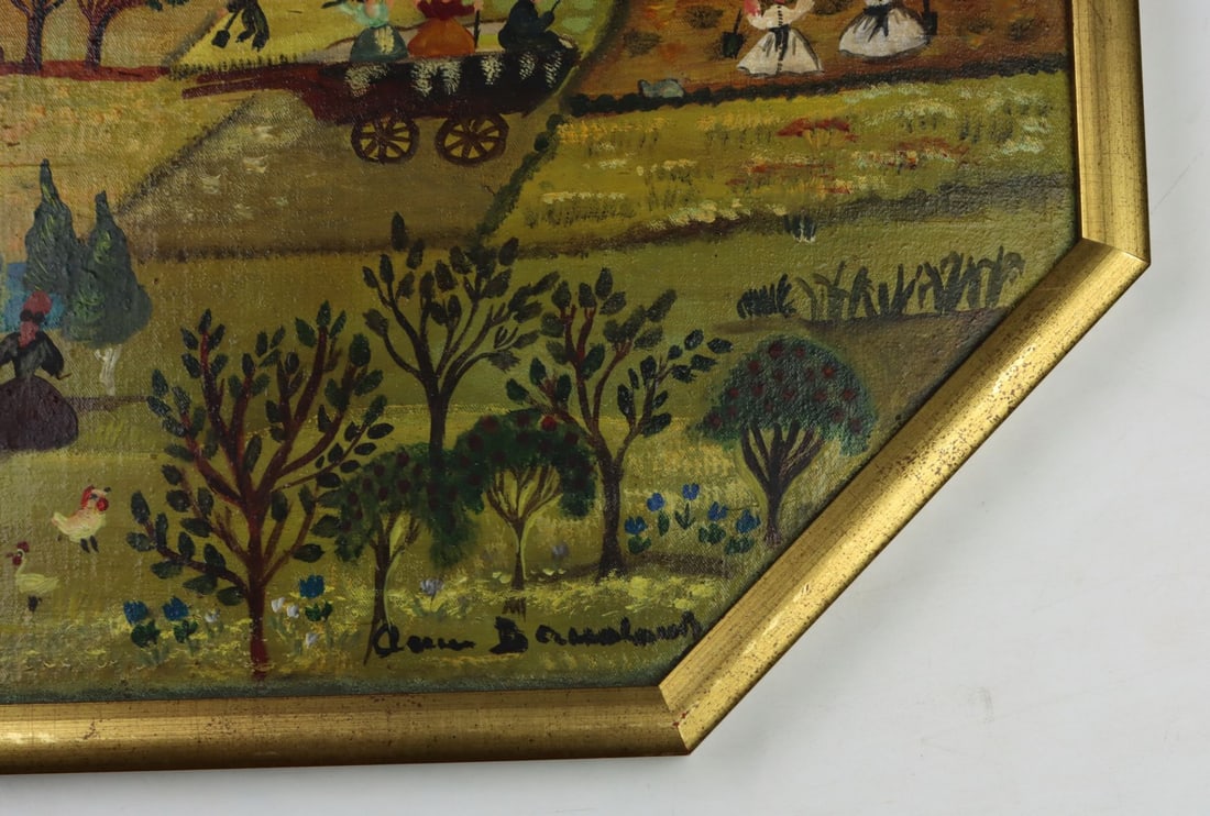 Vintage mid 20C French oil painting signed - 10