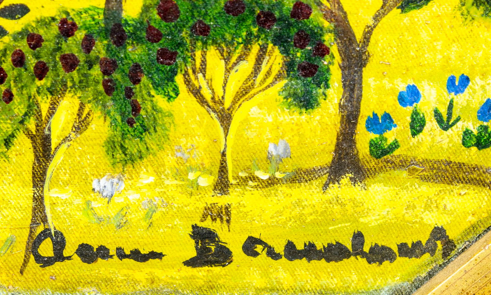 Vintage mid 20C French oil painting signed - 4