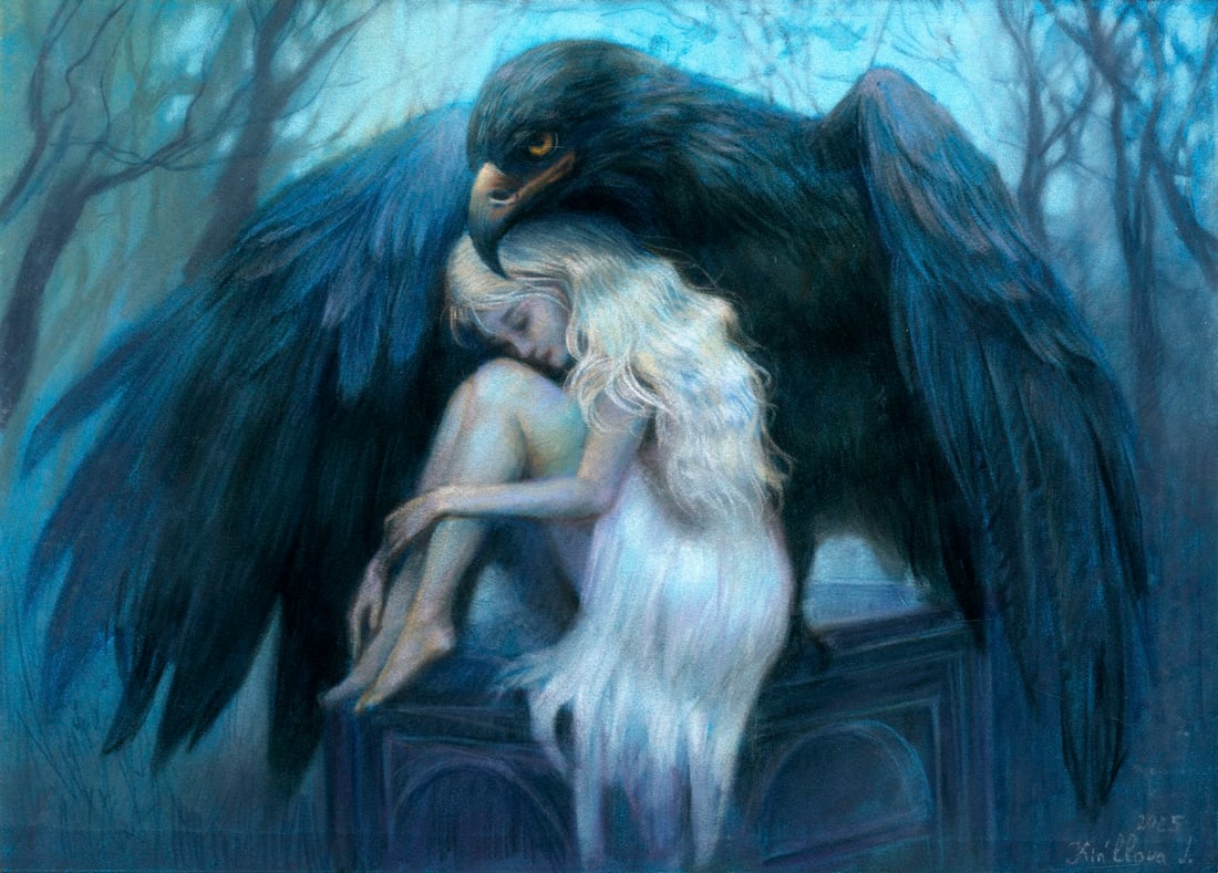 Julia Kirillova (Ukraine,b 1991) pastel painting (1 of 11)