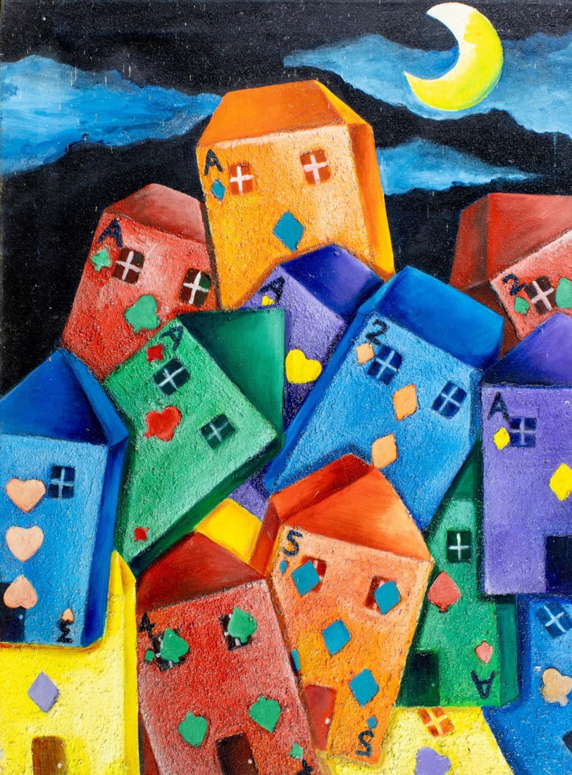 Lisa Jones Bentley (US,20C) oil painting (1 of 13)