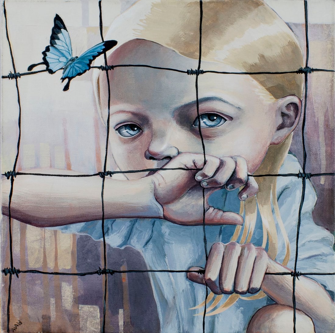 Anne Angelshaug (Norway,b 1977) acrylic painting (1 of 11)