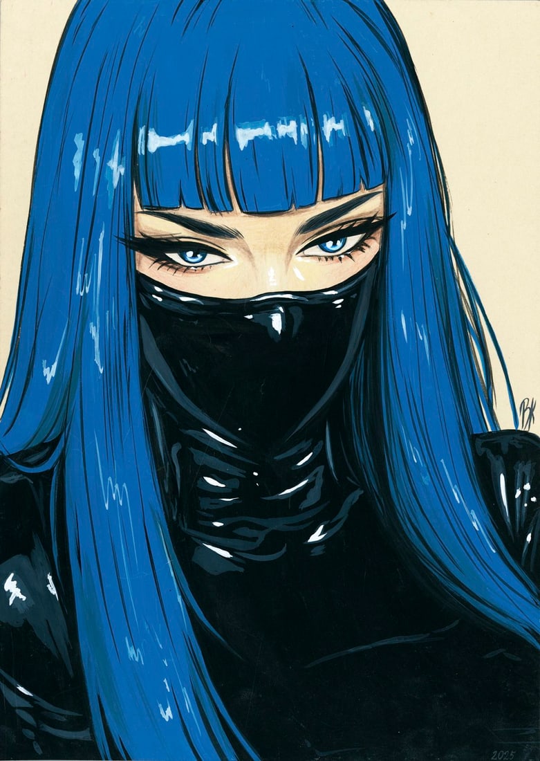 Kateryna Vitrenko (Ukraine,b 2003) acrylic painting (1 of 11)