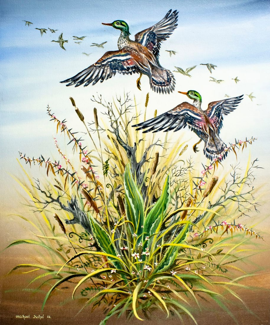 Michael Fishel (US,20C) oil painting (1 of 13)