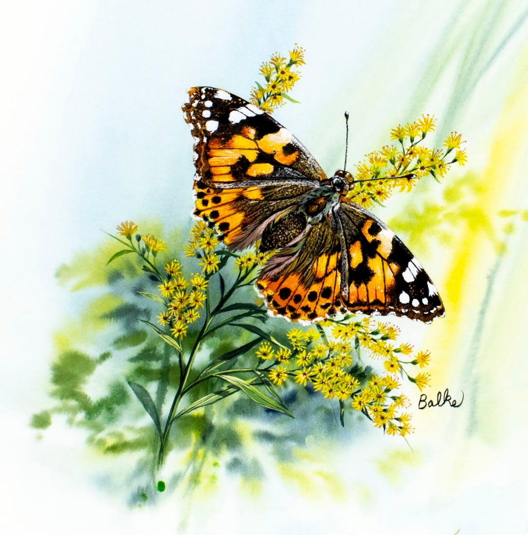 Don Balke (NC,1933-?) gouache painting (1 of 13)