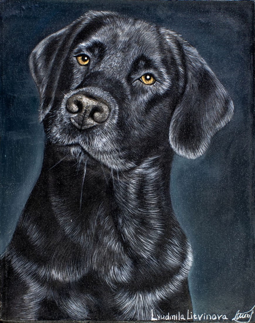 Lyudmila Litvinova (Russia,b 1991) acrylic painting (1 of 13)