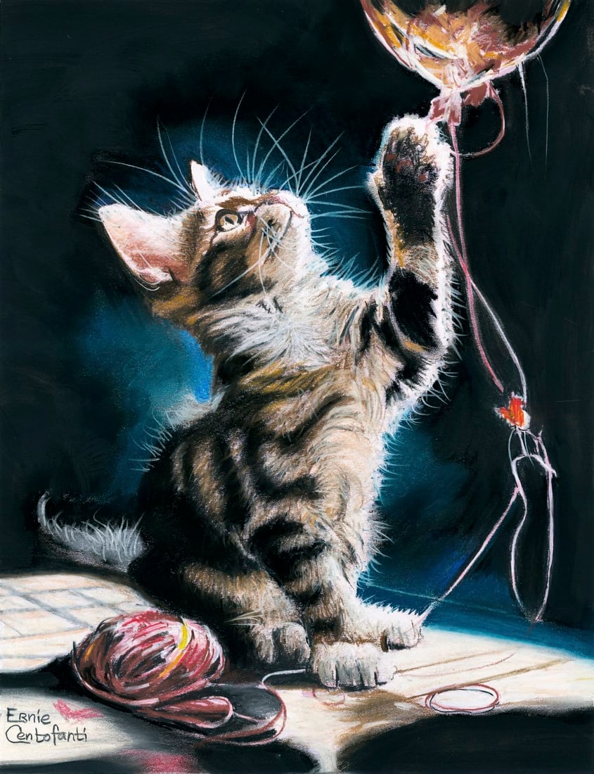 Ernie Centofanti (CA,b 1956) pastel painting (1 of 12)