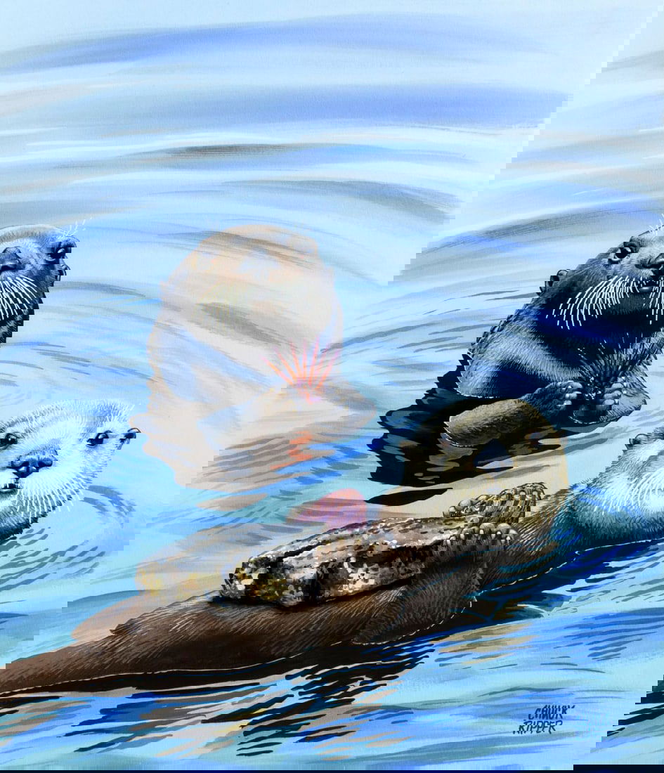 Chuck Ripper (WV,PA,1929-2019) gouache painting (1 of 13)