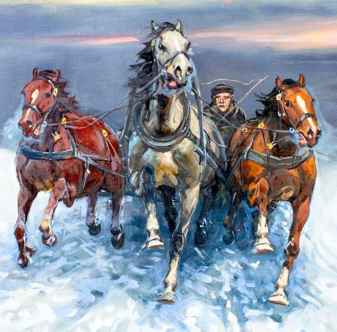 M Kryzak (Hungary,1907-?) oil painting - 8