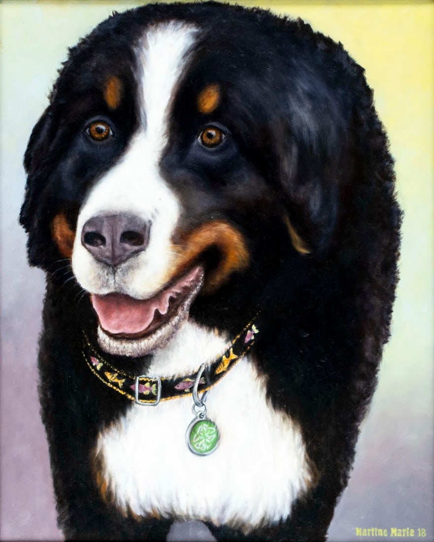 Martine Marie White (NJ,20/21C) oil painting (1 of 13)