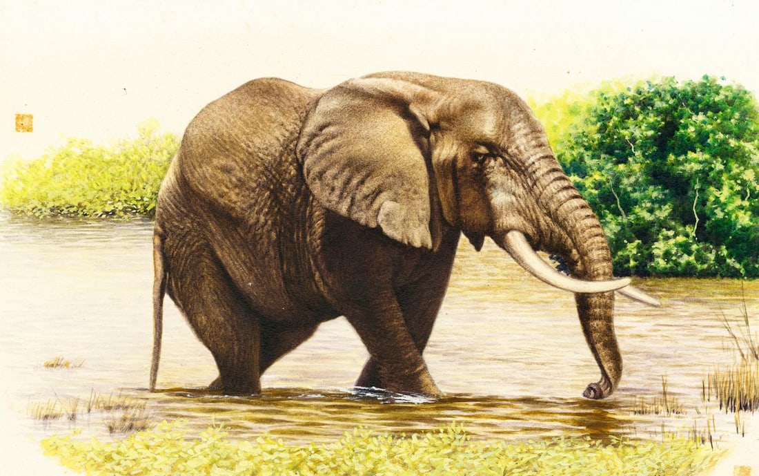 Vintage mid 20C American gouache painting (1 of 13)