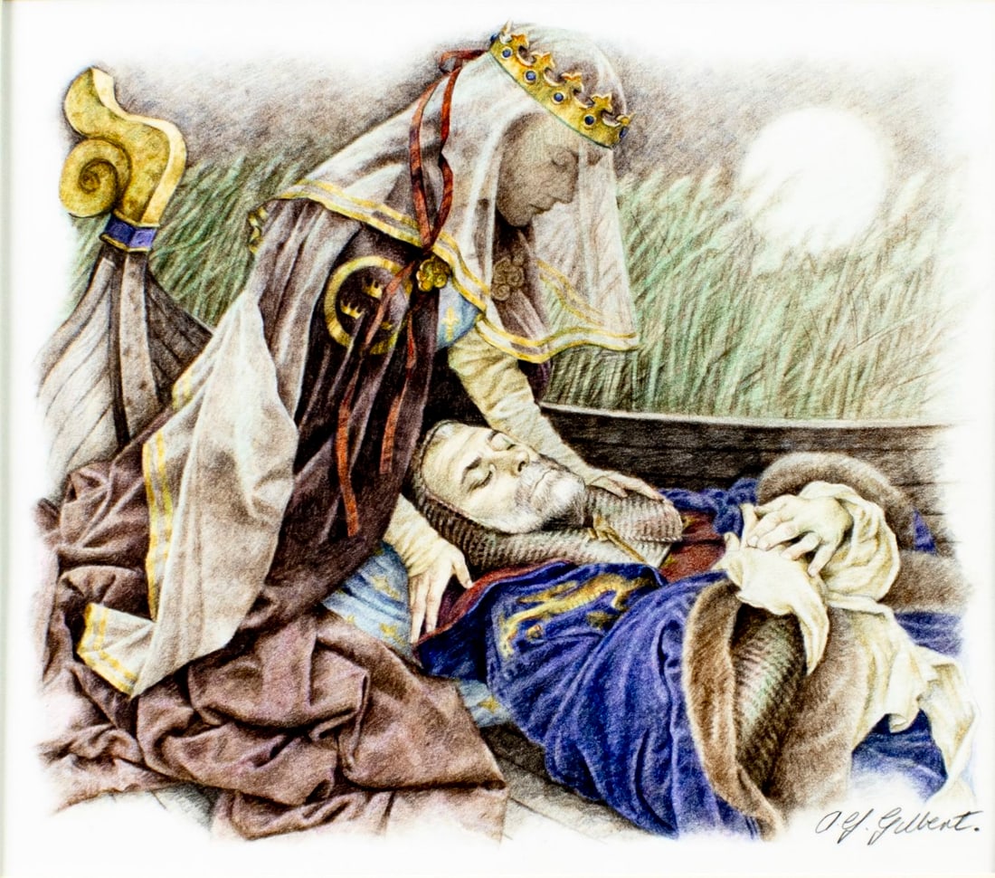 Yvonne Gilbert (UK,b 1951) colored pencil painting (1 of 13)