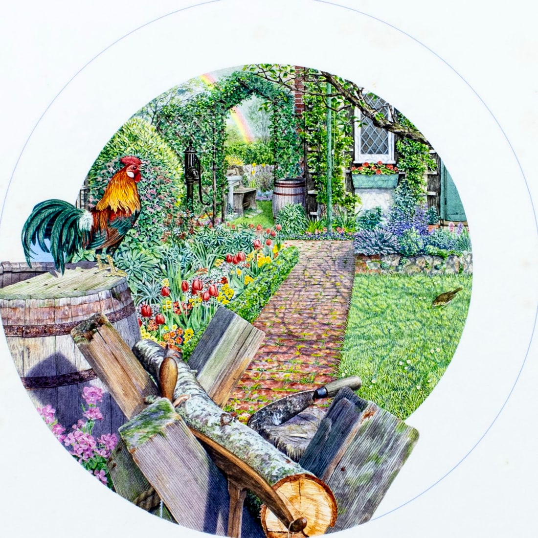 David Hurrell (US,20C) watercolor painting (1 of 15)