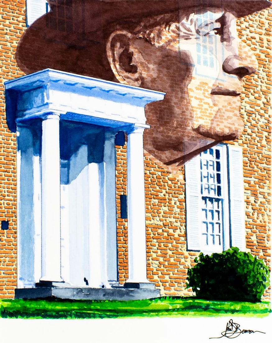 John D Benson (MD,b 1949) watercolor painting (1 of 13)