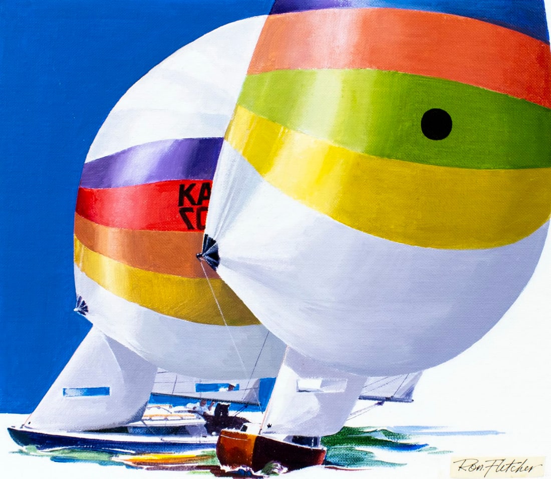 Ron Fletcher (ME,20C) oil painting (1 of 13)