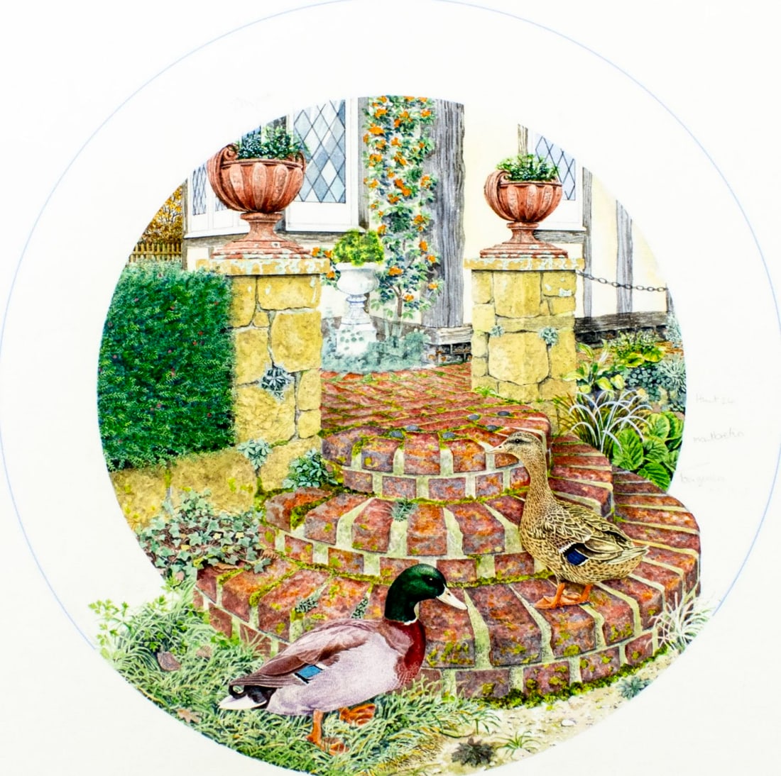 David Hurrell (US,20C) watercolor painting (1 of 14)