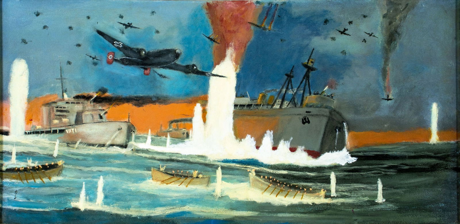 Vintage 20C American oil painting (1 of 11)