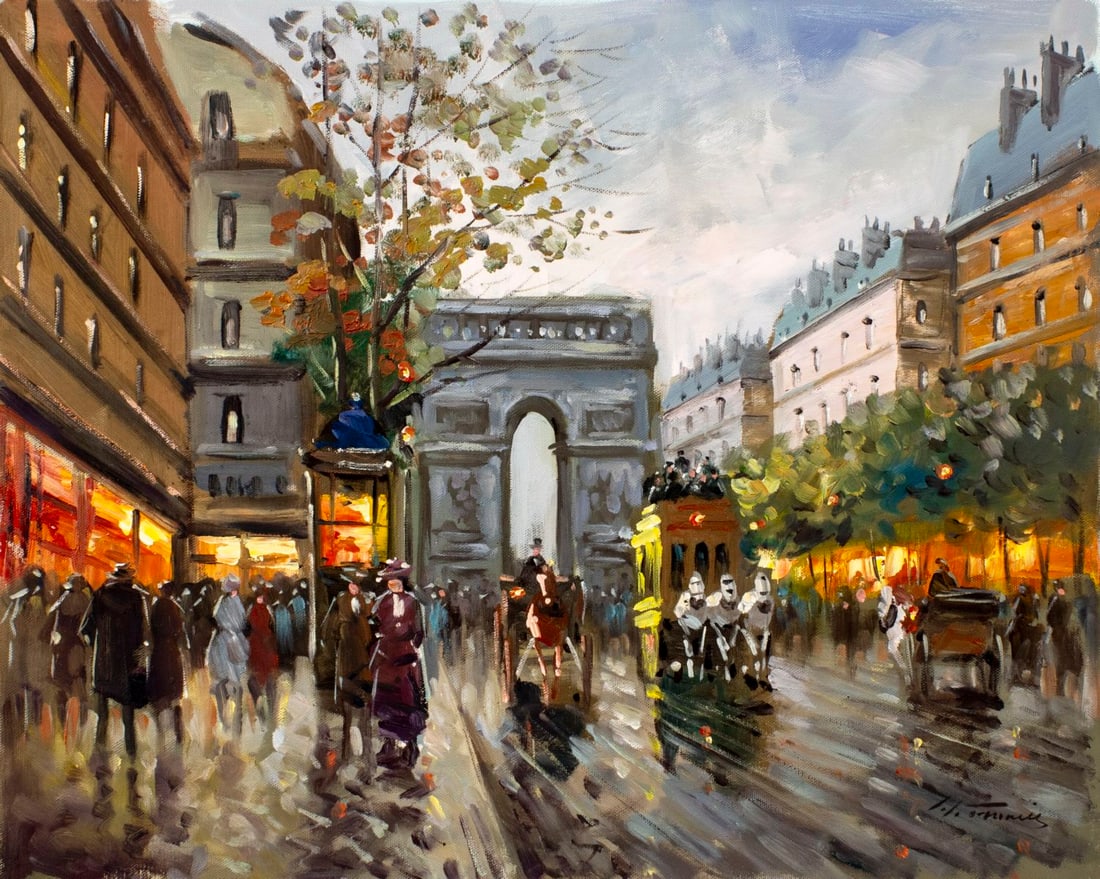 L Francis (France,20C) oil painting (1 of 13)