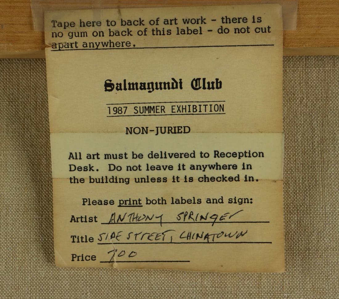 Anthony Springer (NY,1928-1995) oil painting - 13