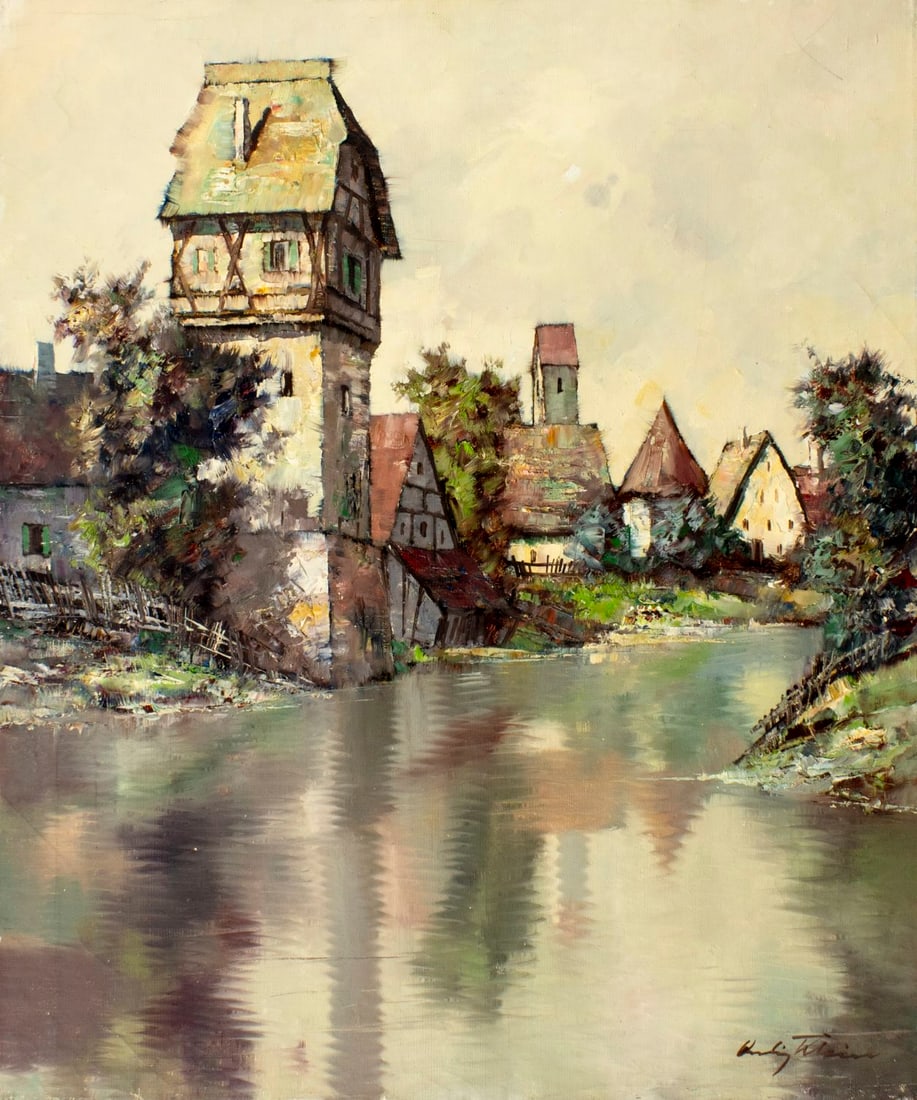 Ludwig Klein (German,1915-1994) oil painting (1 of 13)