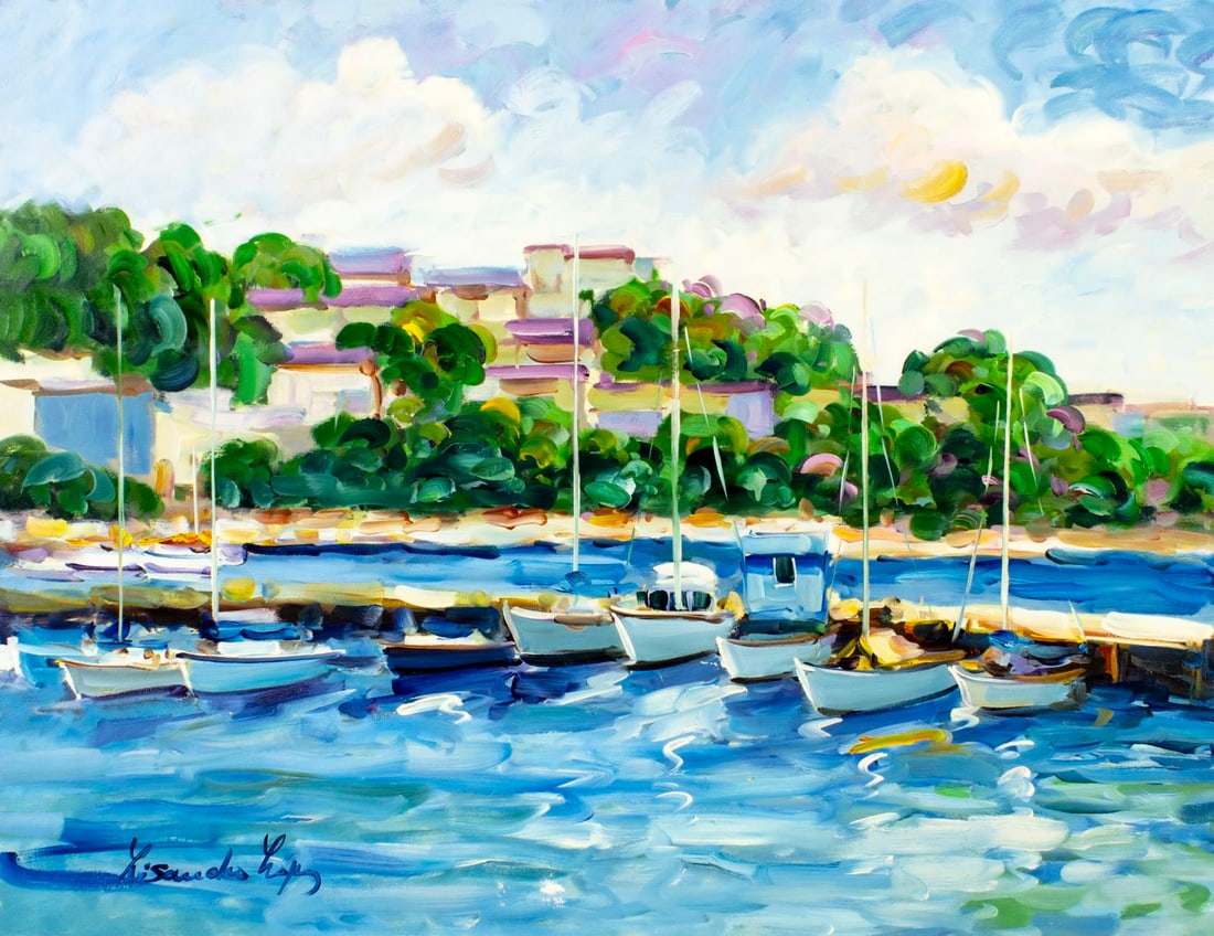 Lisandro Baylon (Argentina,US,1951-?) oil painting (1 of 13)