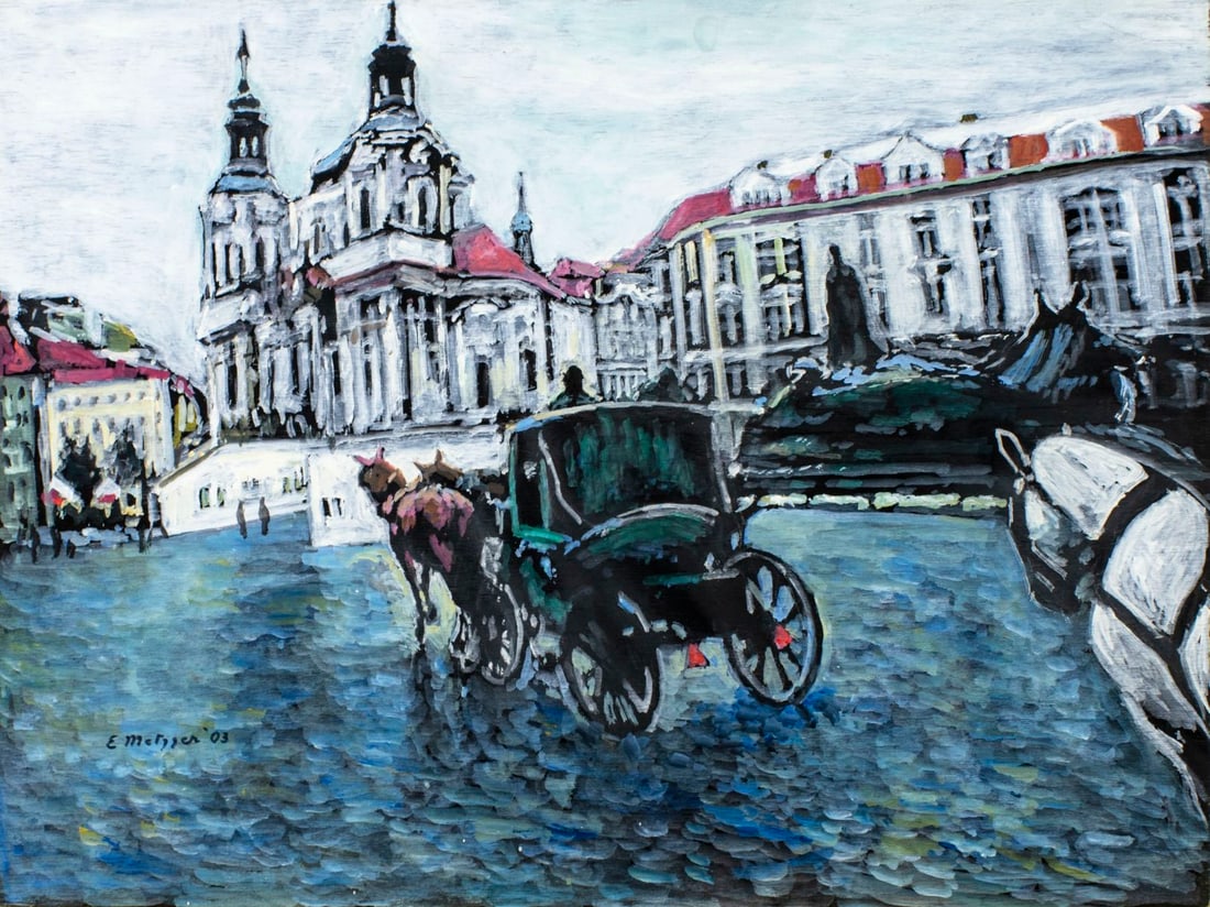 Evelyn Metzger (NY,Brazil,1911-2007) oil painting (1 of 14)