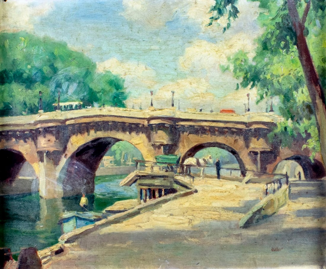 Bernard Buffet: Tower Bridge Oil On Board