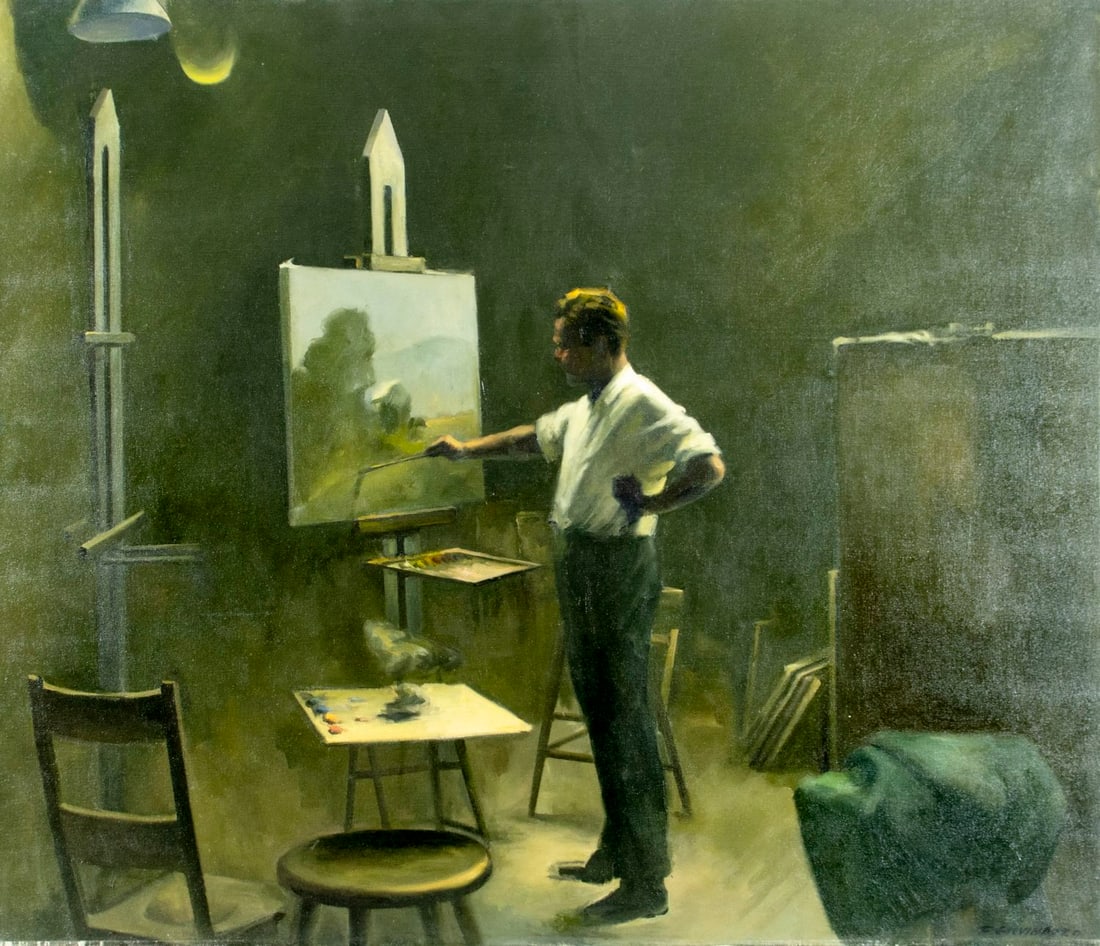 Frank Giovinazzo (NJ,1915-2004) oil painting (1 of 13)