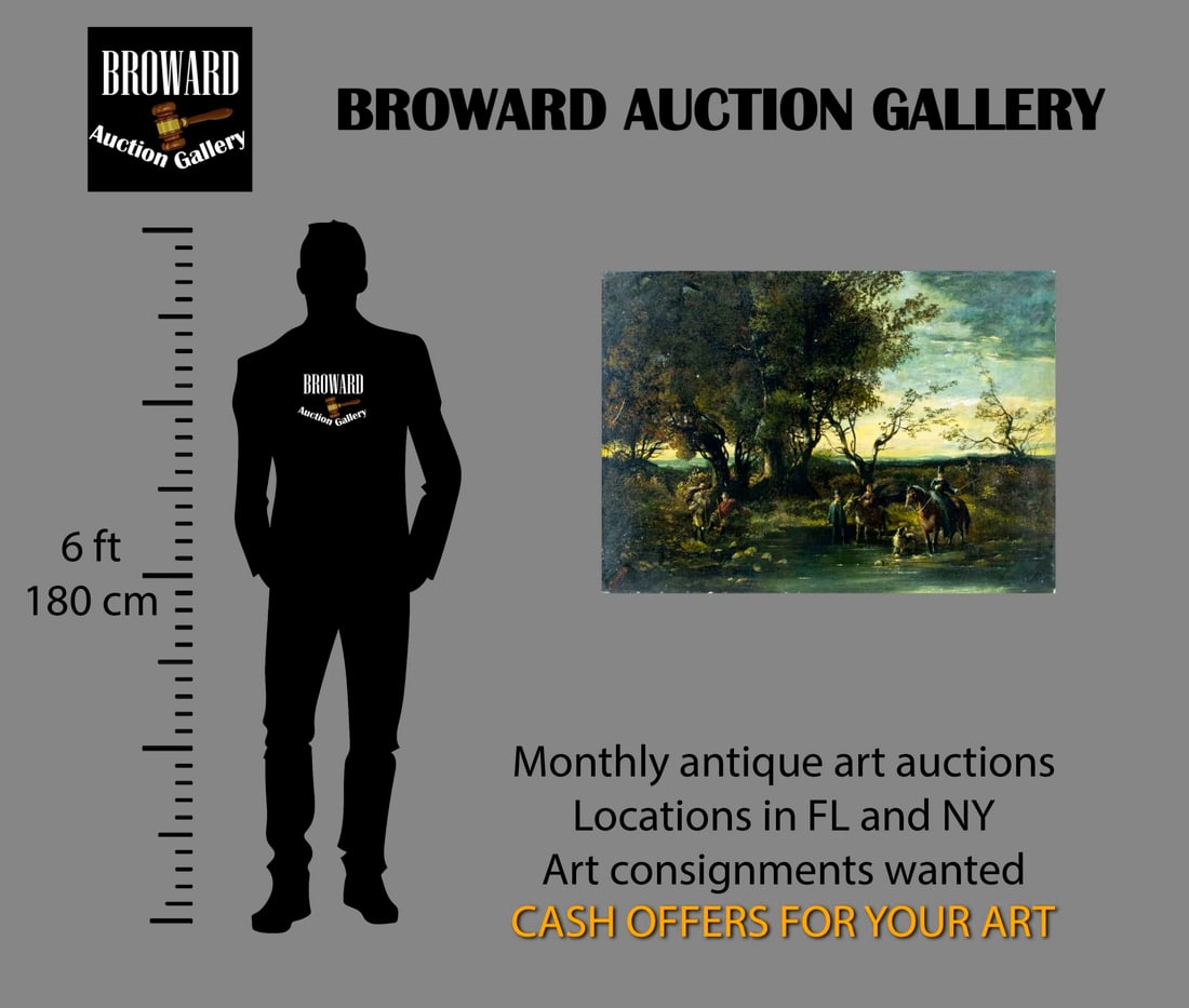 Guillaume Regamey (France,1837-1875) oil painting antique - 2